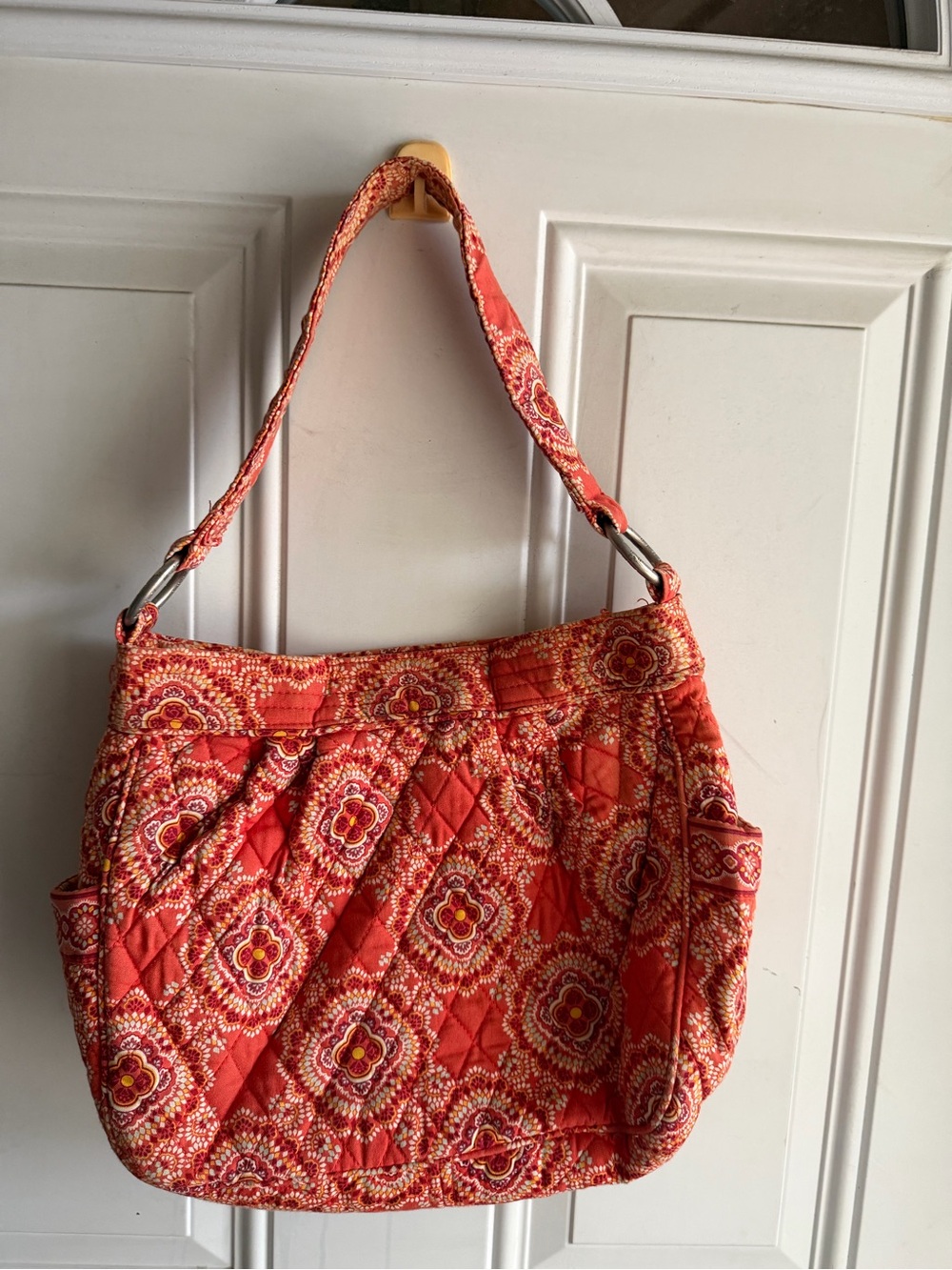 Vera Bradley Quilted Orange Shoulder Bag